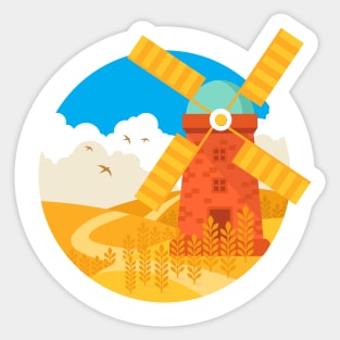 Windmill Sticker